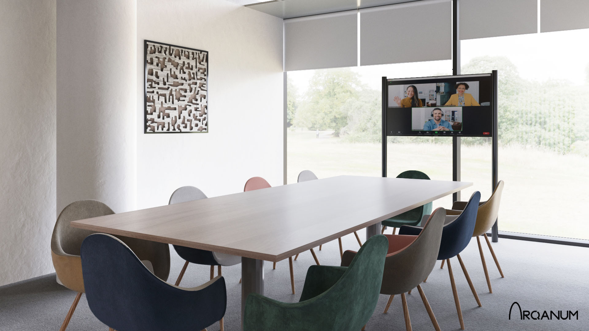 Office in Madrid, meeting room